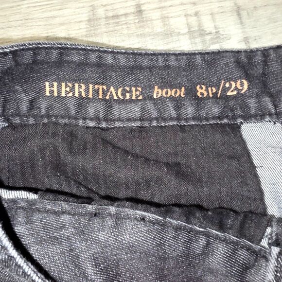 Tommy Hilfiger Heritage Boot Vintage Black Dress Jeans Size 8P - Picture 4 of 7